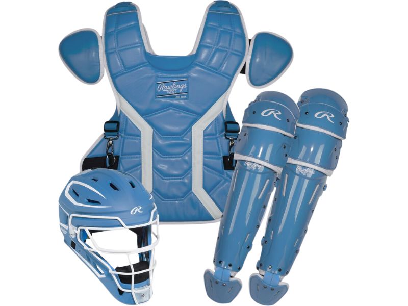 Rawlings MCHPROC Mach Pro Catchers Set L Columbia Blue/White