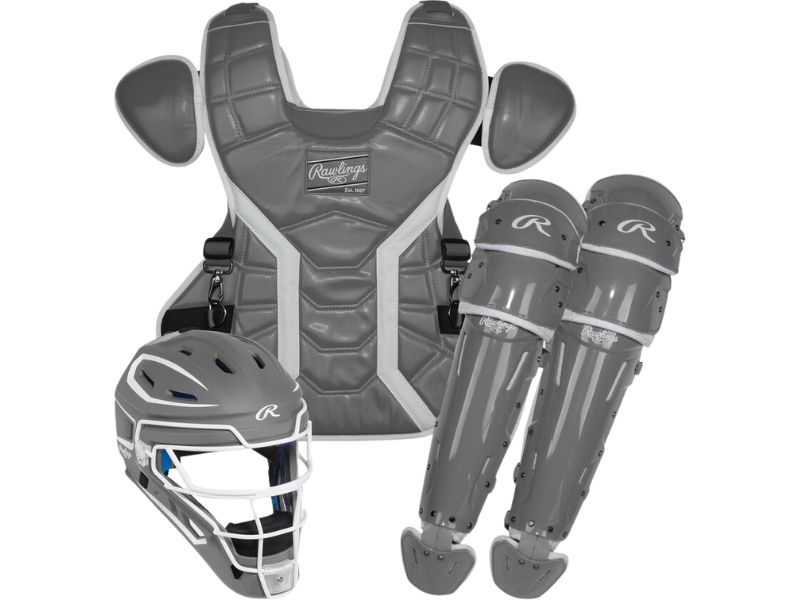Rawlings MCHPROC Mach Pro Catchers Set M Gray/White