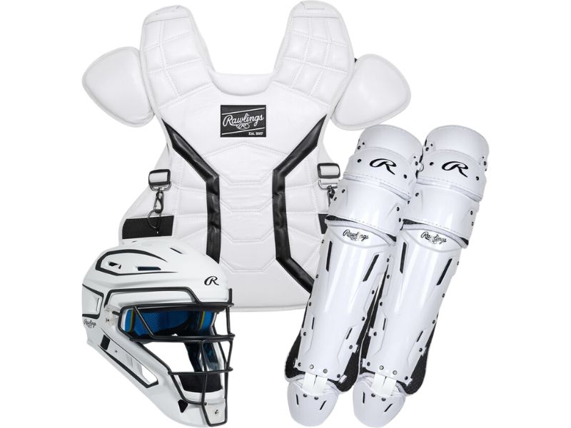 Rawlings MCHPROC Mach Pro Catchers Set M White/Black