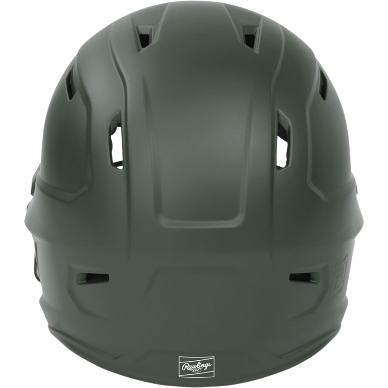 Rawlings Mach Hi-Viz Batting Helmet w/Hi-Vi Youth Dark Green