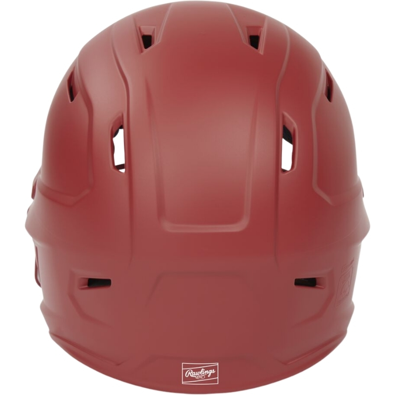 Rawlings Mach Hi-Viz Batting Helmet w/Hi-Viz F Adult Scarlet