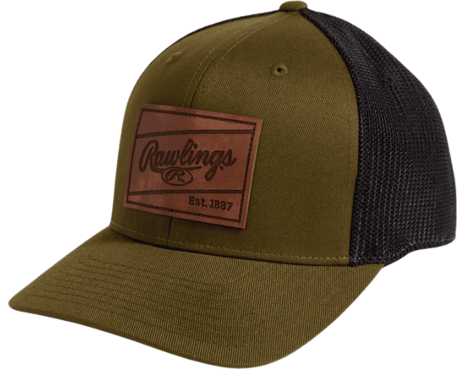 Rawlings RWHLP Leather Patch Hat