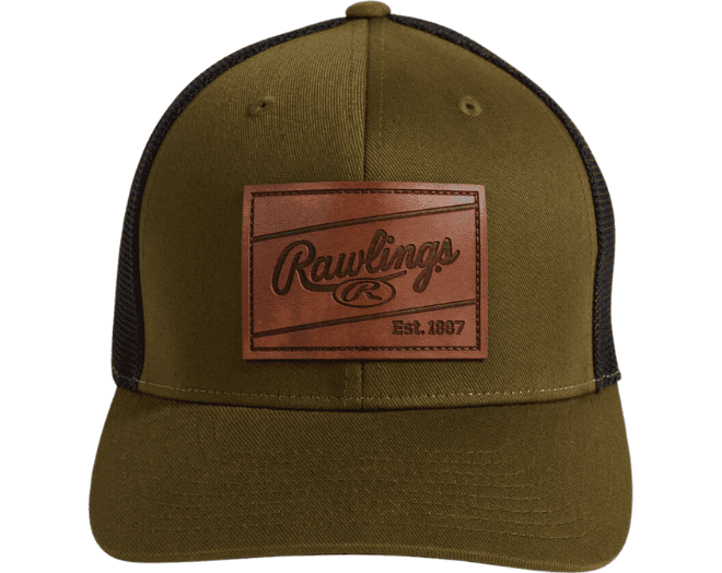 Rawlings RWHLP Leather Patch Hat