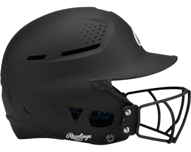 Rawlings RX2SBMATS Softball Reverse Helmet Adult Color Black