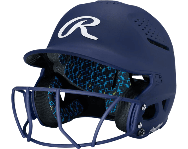 Rawlings RX2SBMATS Softball Reverse Helmet Adult Color Navy