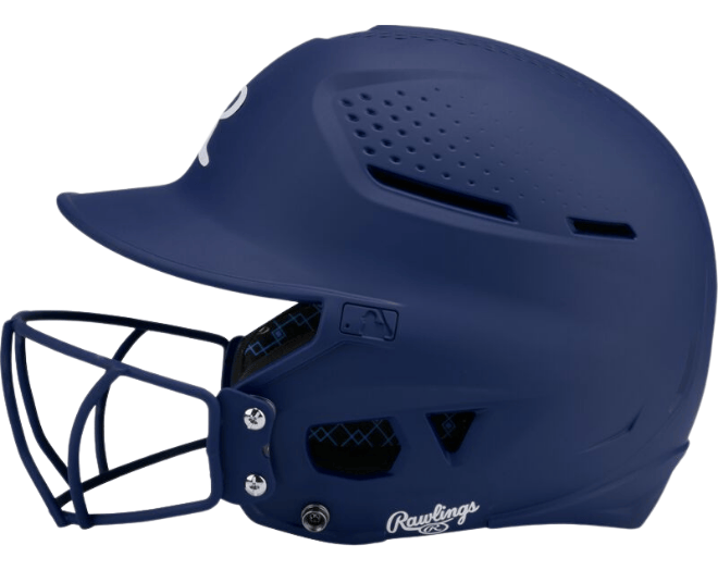 Rawlings RX2SBMATS Softball Reverse Helmet Adult Color Navy