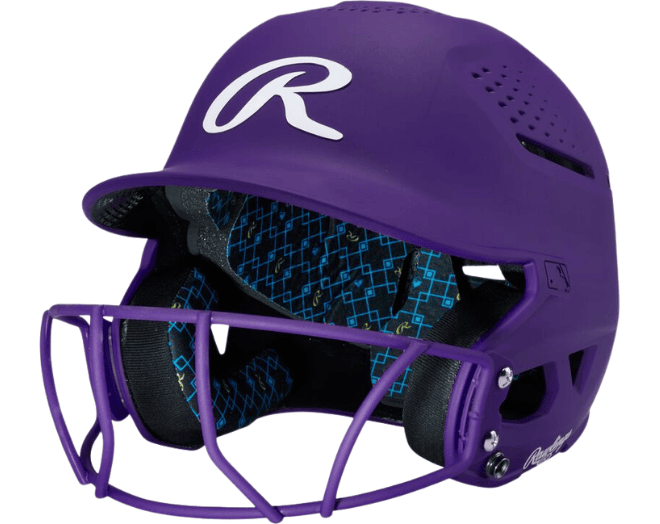 Rawlings RX2SBMATS Softball Reverse Helmet Adul Color Purple