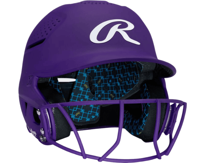 Rawlings RX2SBMATS Softball Reverse Helmet Adul Color Purple