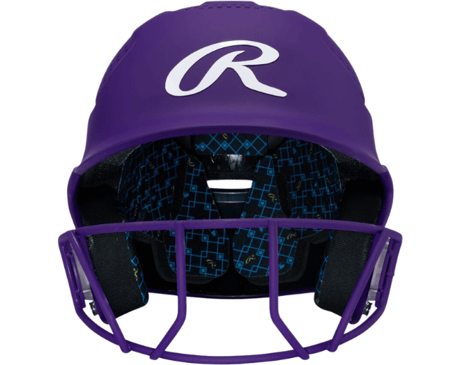 Rawlings RX2SBMATS Softball Reverse Helmet Adul Color Purple