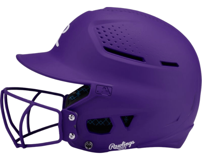 Rawlings RX2SBMATS Softball Reverse Helmet Adul Color Purple