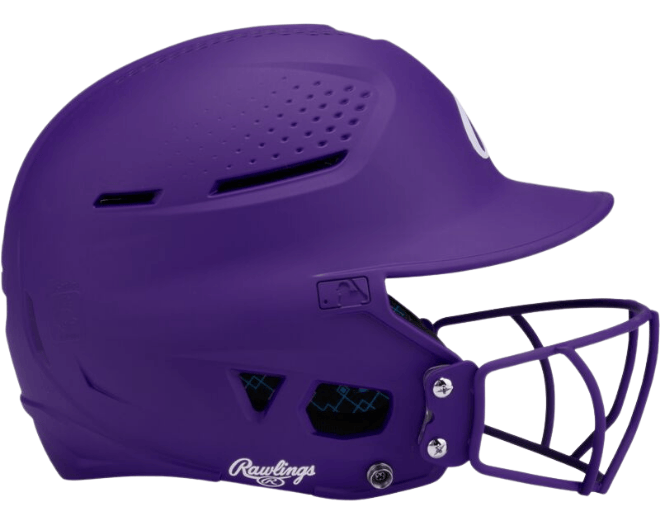 Rawlings RX2SBMATS Softball Reverse Helmet Adul Color Purple