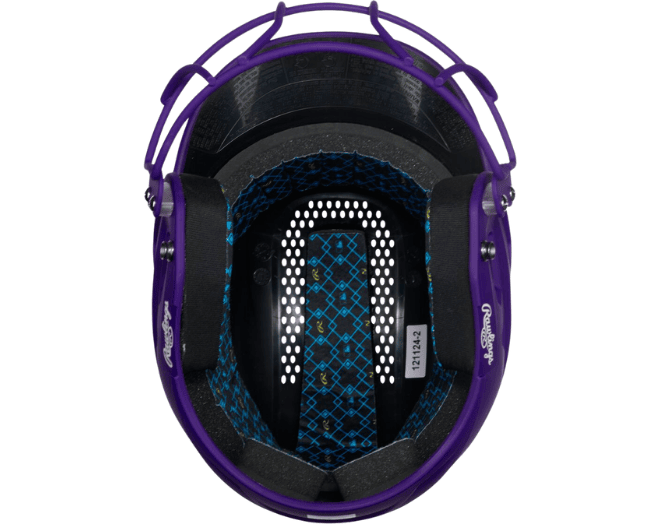 Rawlings RX2SBMATS Softball Reverse Helmet Adul Color Purple