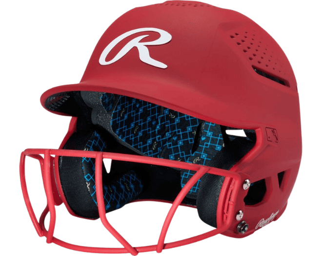 Rawlings RX2SBMATS Softball Reverse Helmet Adu Color Scarlet