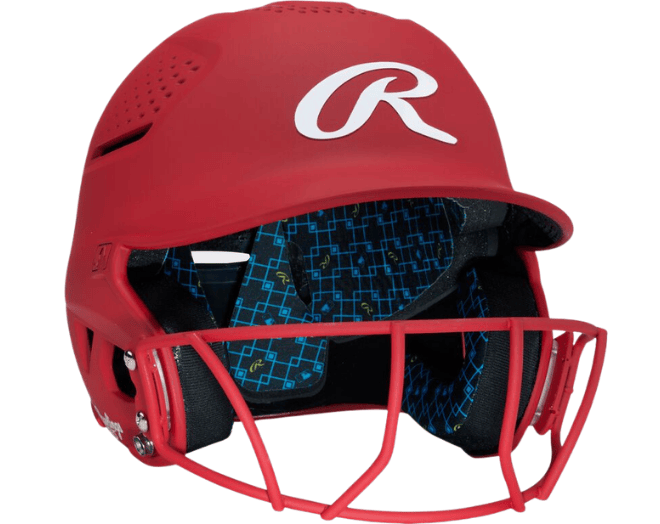 Rawlings RX2SBMATS Softball Reverse Helmet Adu Color Scarlet