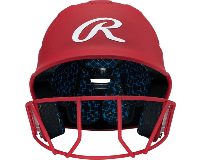 Rawlings RX2SBMATS Softball Reverse Helmet Adu Color Scarlet