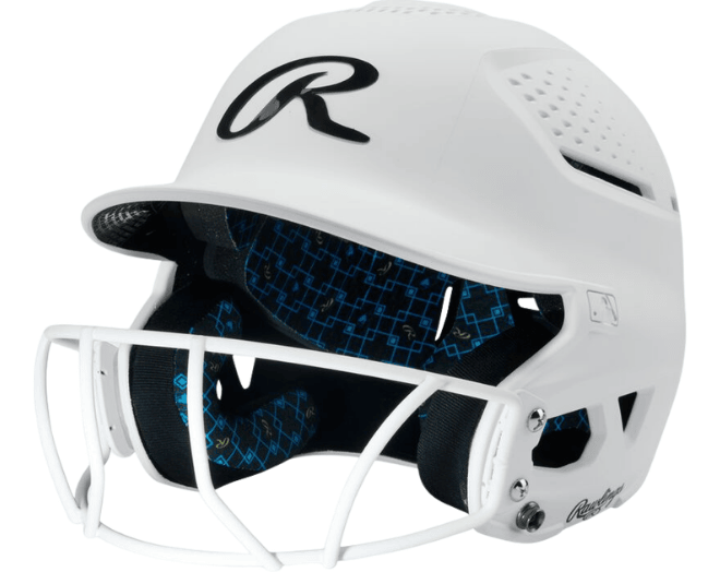Rawlings RX2SBMATS Softball Reverse Helmet Adult Color White