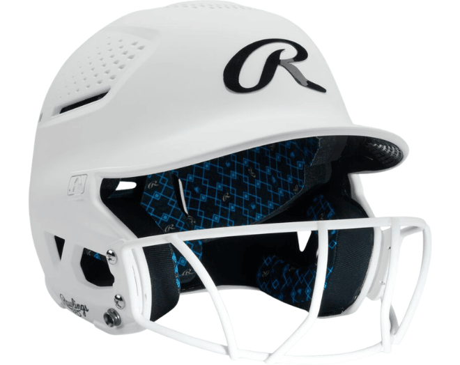Rawlings RX2SBMATS Softball Reverse Helmet Adult Color White