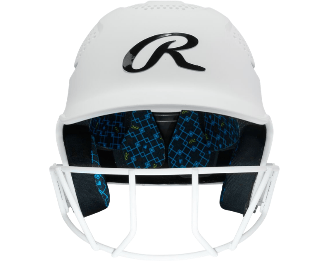 Rawlings RX2SBMATS Softball Reverse Helmet Adult Color White