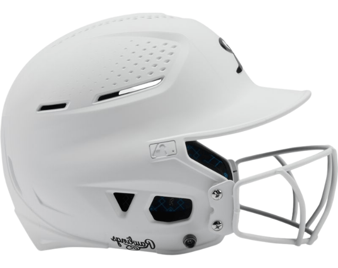 Rawlings RX2SBMATS Softball Reverse Helmet Adult Color White