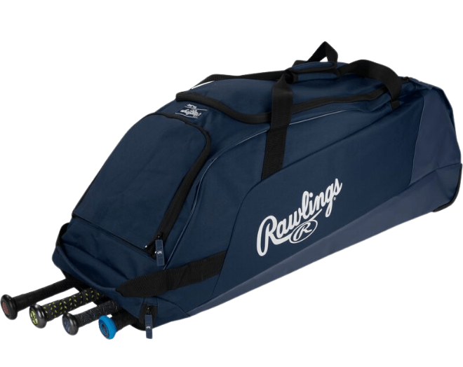 Rawlings WHWB23 Workhorse Wheeled Equipment Bag Color Navy