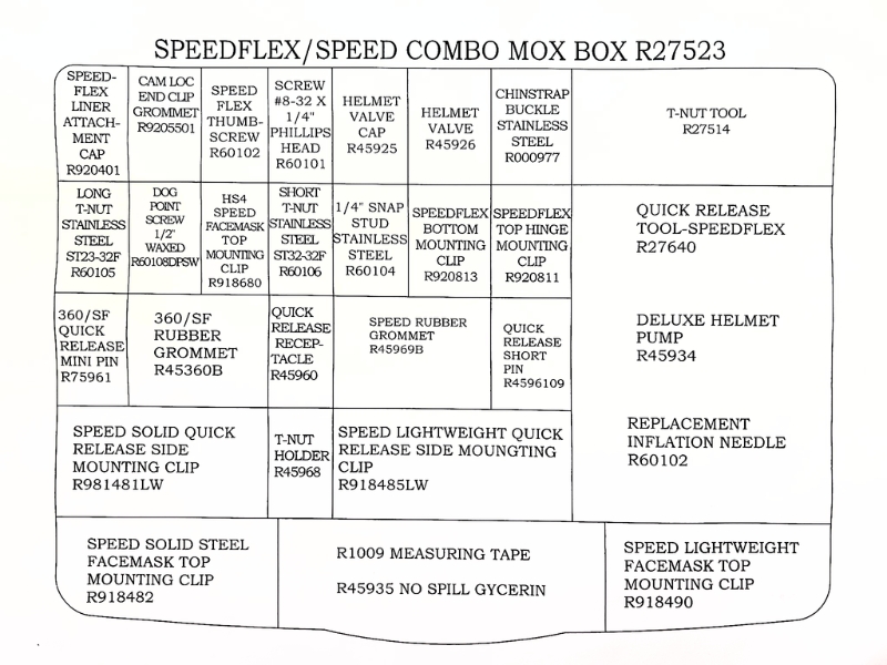 Riddell Speedflex/Speed Combo Mox Box (R27523)
