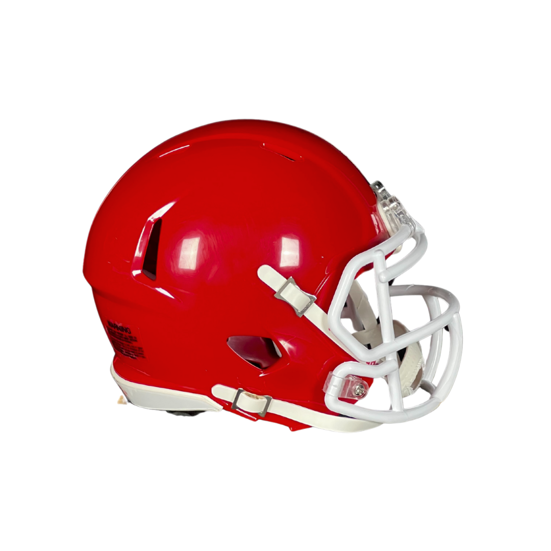 Riddell Custom Mini Helmet Color Scarlet/White