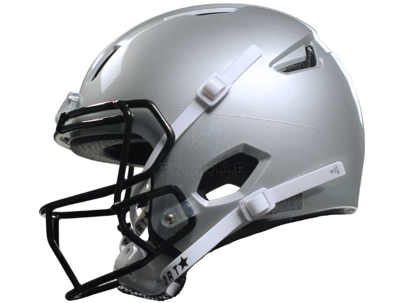 Light Apache Tomahawk Youth Helmets - Painted XL Silver