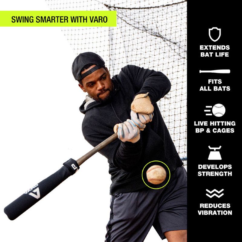Varo RAP Training Weight +4 oz Black | Baseball Softball Bat Swing Trainer Speed Strength Tool