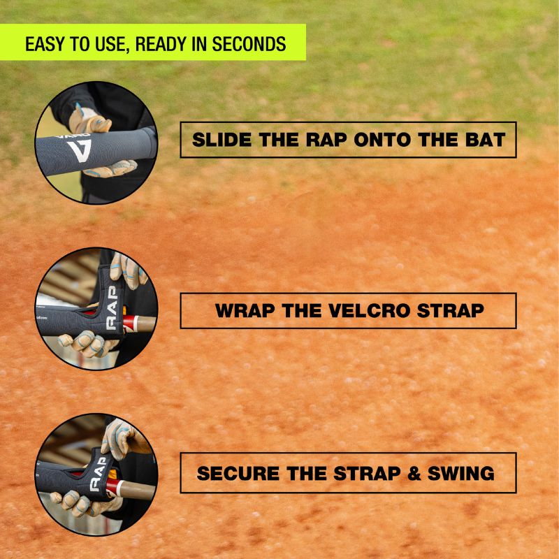 Varo RAP Training Weight +4 oz Black | Baseball Softball Bat Swing Trainer Speed Strength Tool
