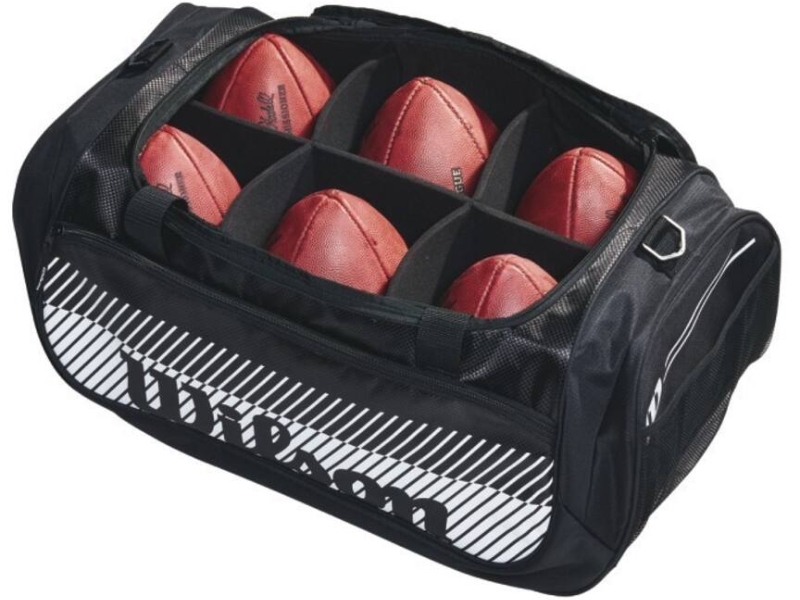 ebay wilson tackle football bag Player Equipment Wilson 3 Football Sideline Bag Wilson Football Duffle Bag |
