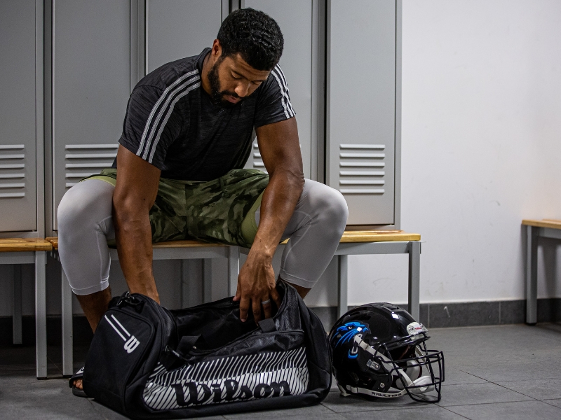 Wilson Football Duffle Bag | Holds up to 6 American Footballs