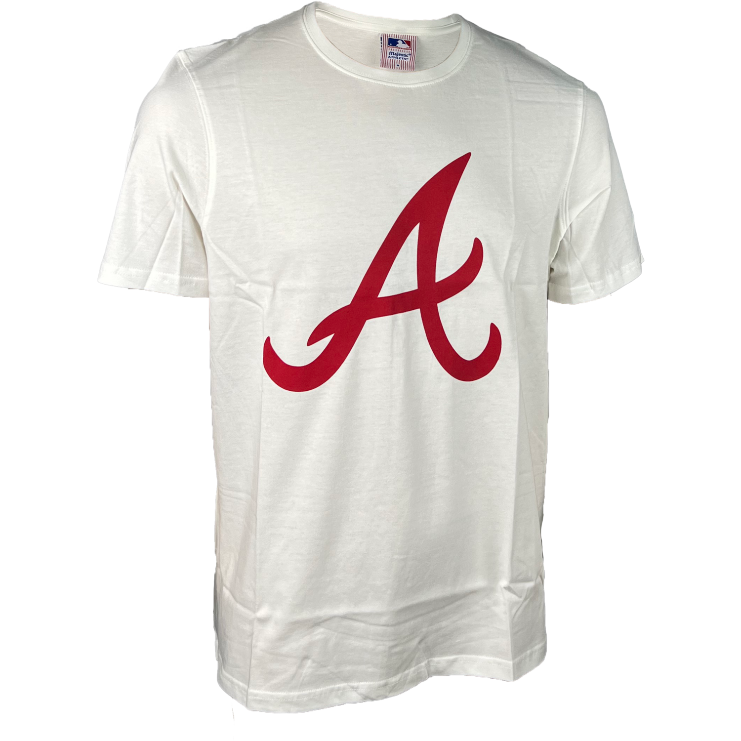 Majestic Tunstall Tee White S Atlanta Braves