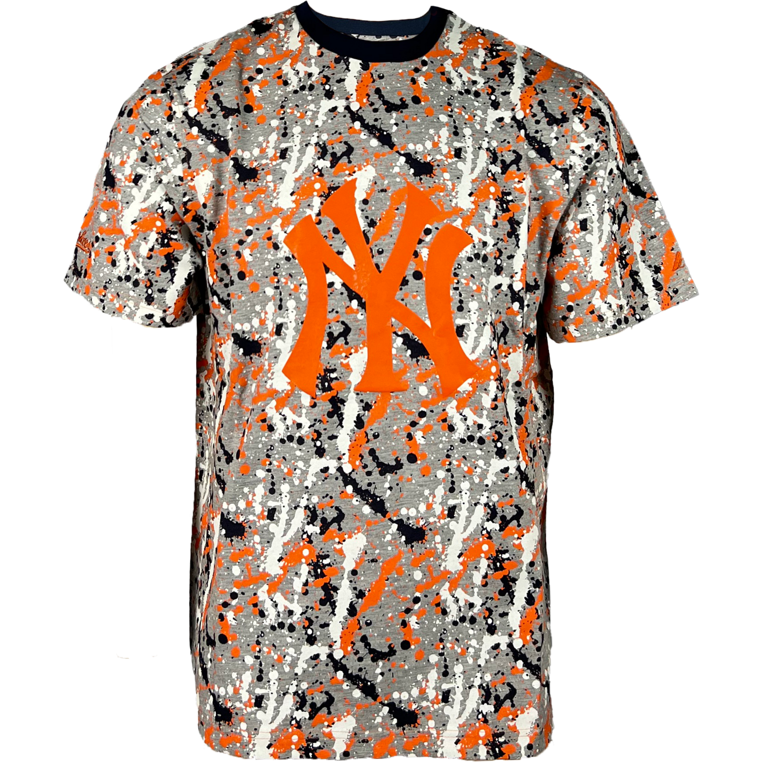 Majestic Bacon SS T-Shirt Grey/Orange XL New York Yankees