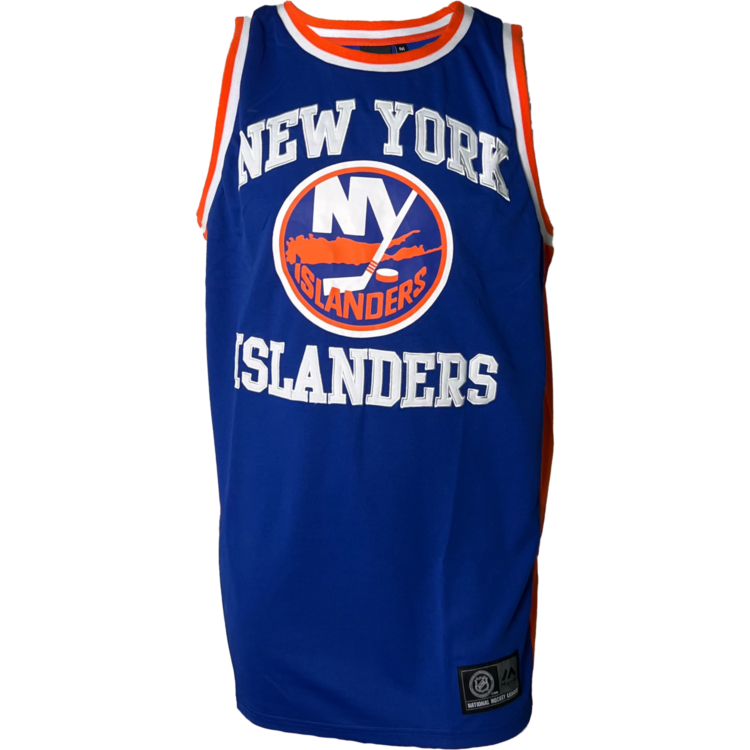 Majestic Rinco Mesh Singlet Bills Blue XL New York Islanders