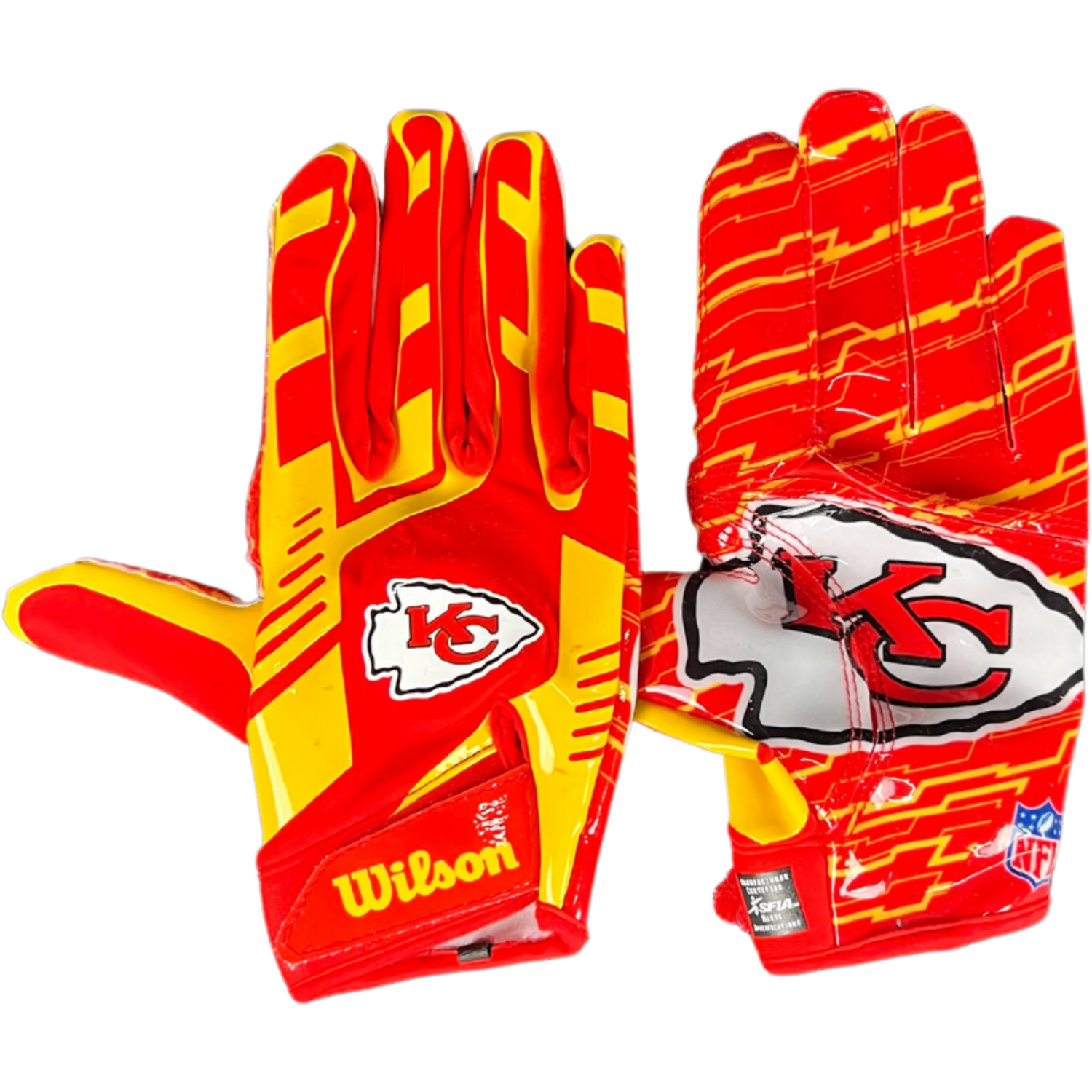 Wilson Adult NFL Stretch Fit Gloves Team Kansas City Chiefs