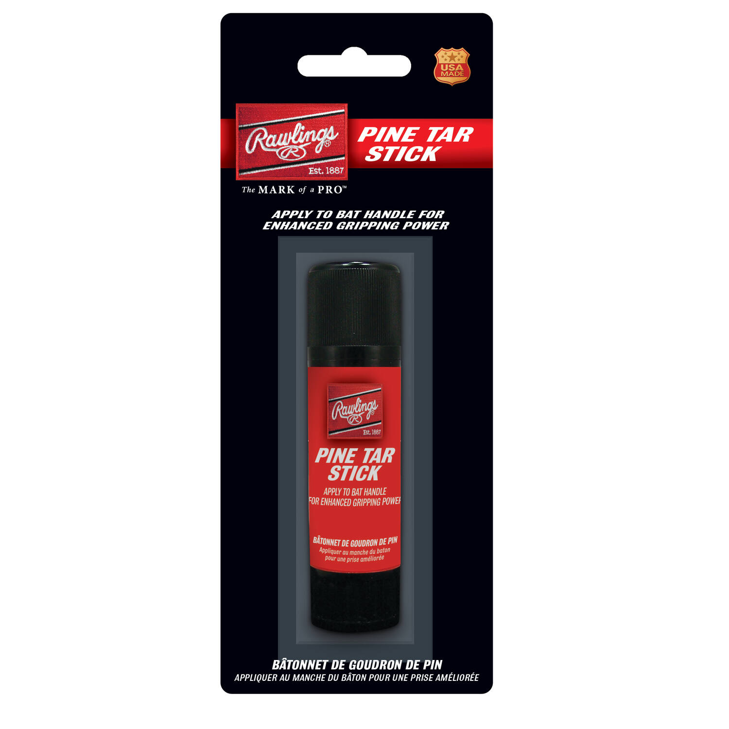 Rawlings Pine Tar Stick | Baseball Softball Bat Grip Enhancer