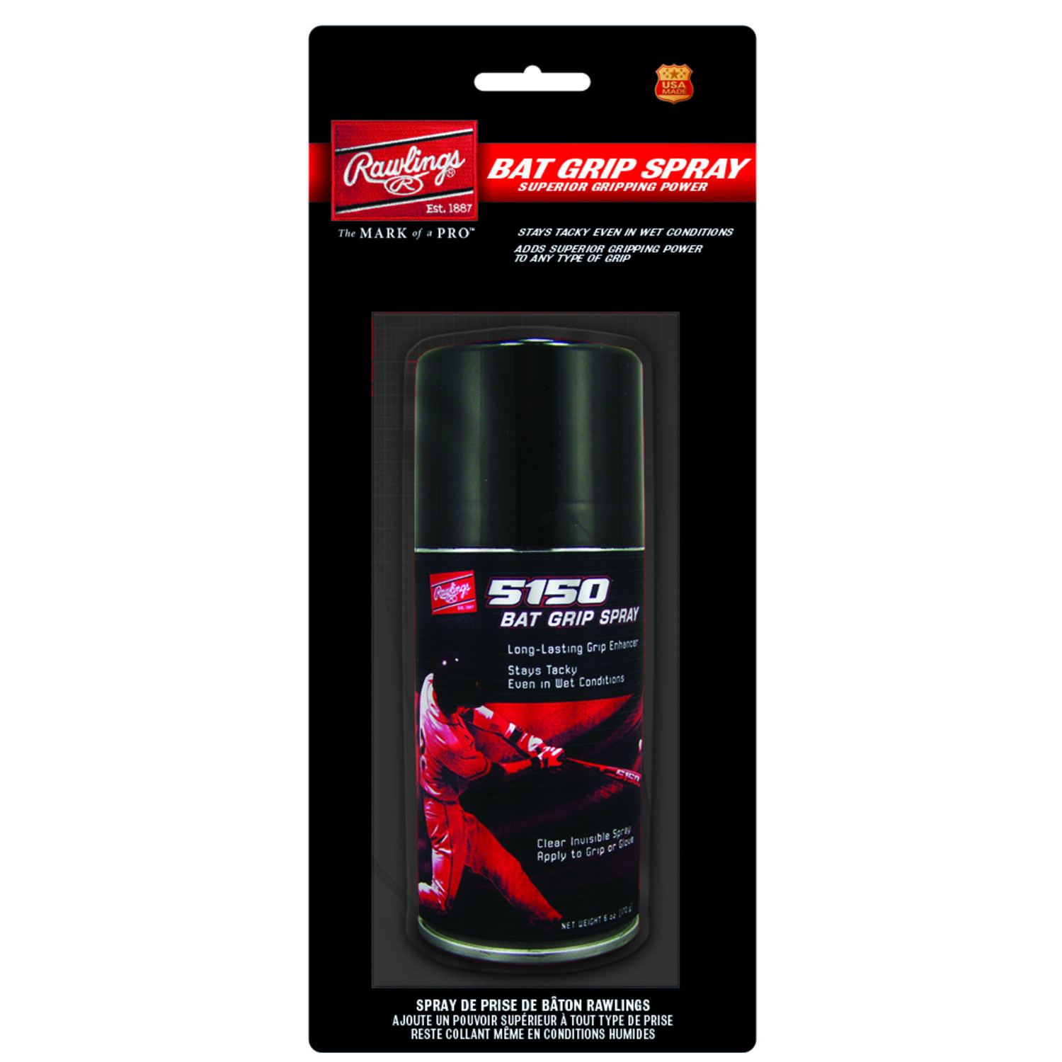 Rawlings 5150 BGS Baseball Bat Grip Spray | Anti Slip Formula Control