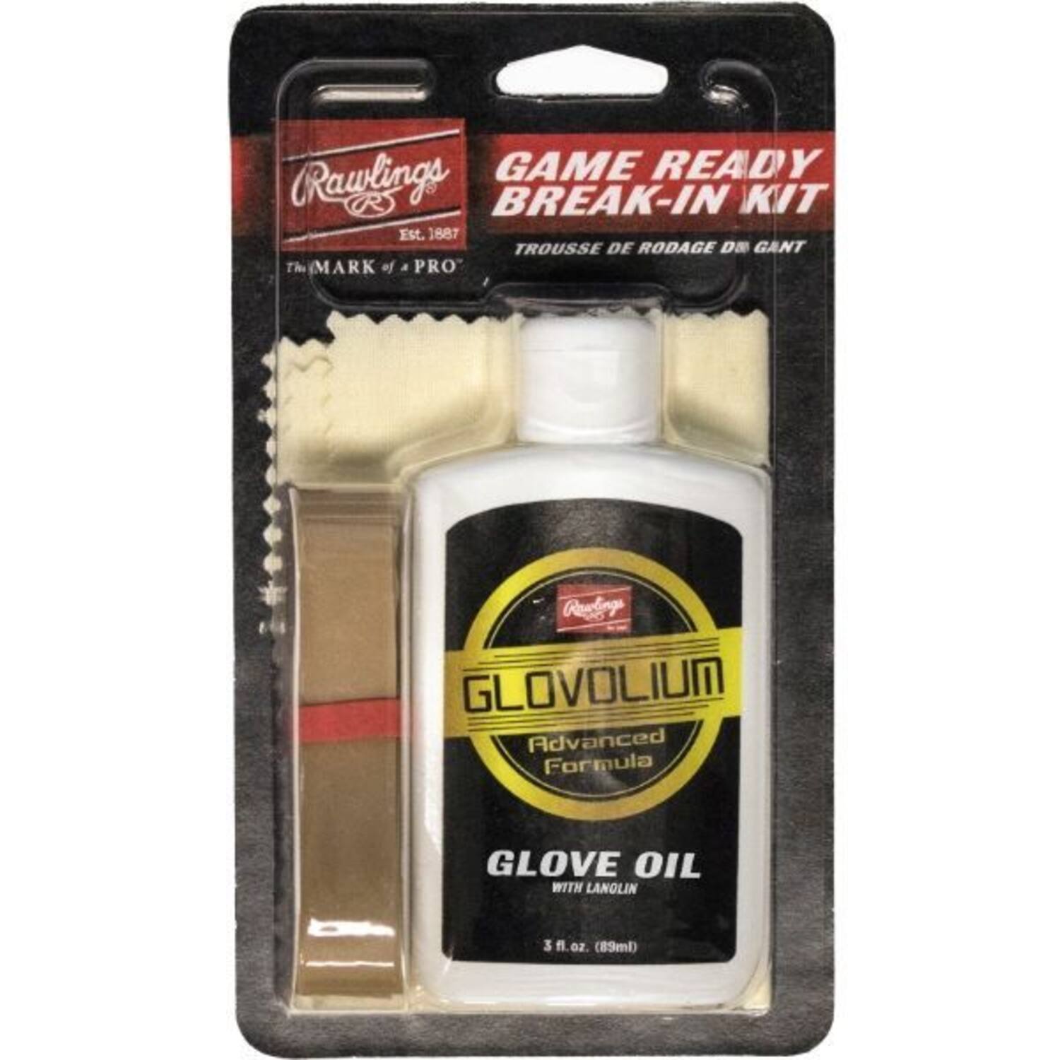 Rawlings Game Ready Break-In Kit (GRBRKIT) | Complete Baseball Glove Care set
