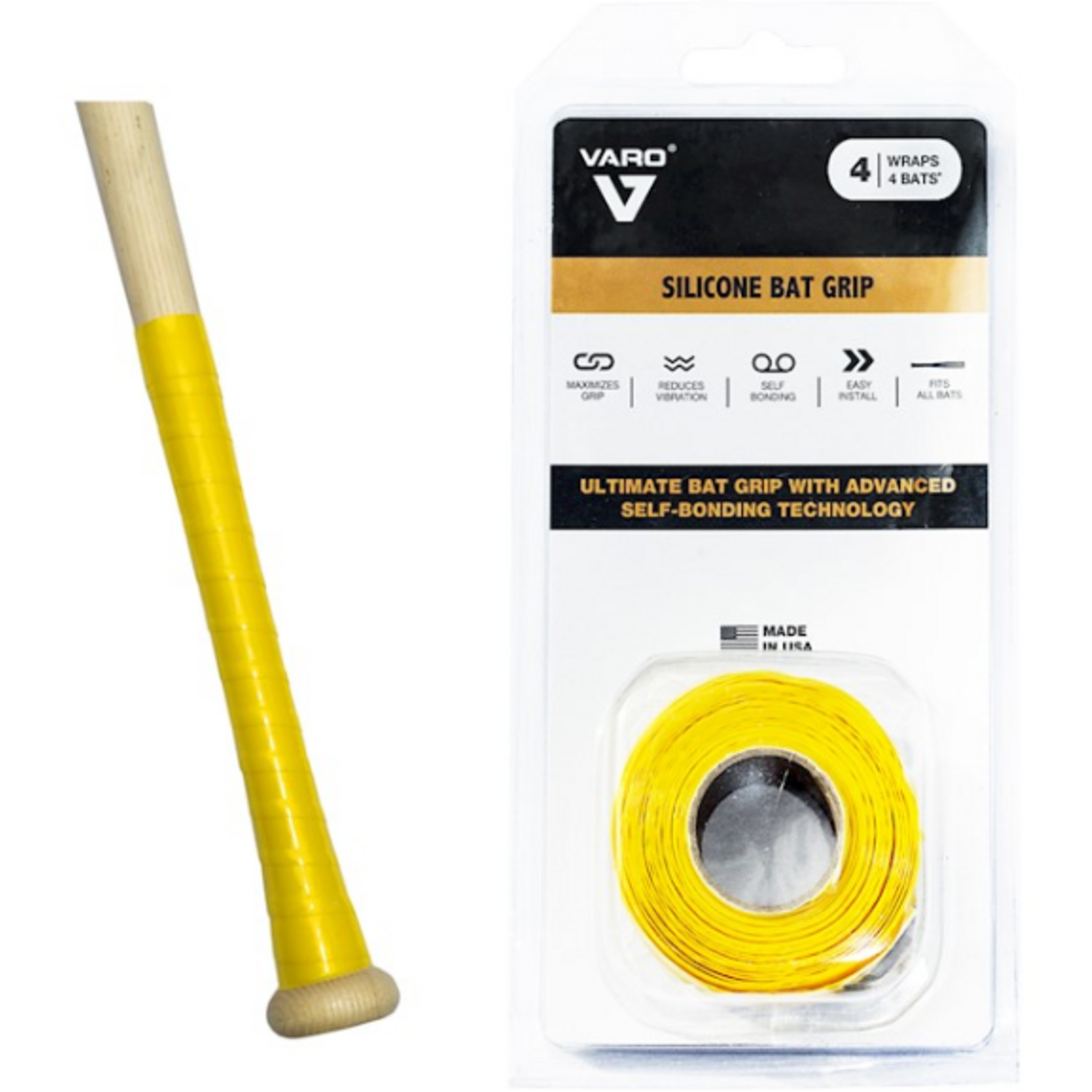 Varo Silicone Grip 10ft Roll Color Yellow