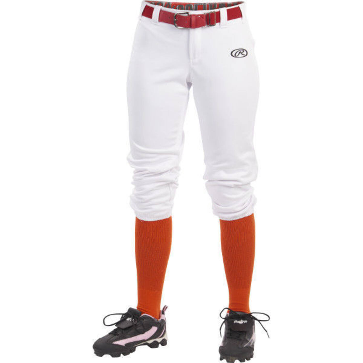Rawlings WLNCHG Girls Belted Pant S White