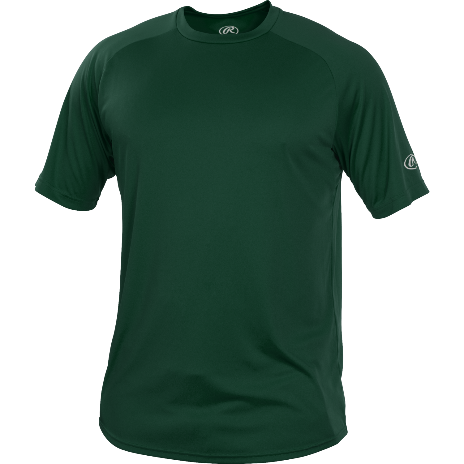 Rawlings YRTT Crew Neck Short Sleeve Youth S Dark Green
