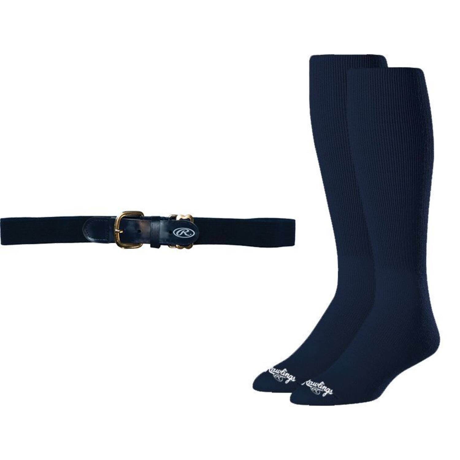 Rawlings Baseball Belt & Sock Combo L Navy