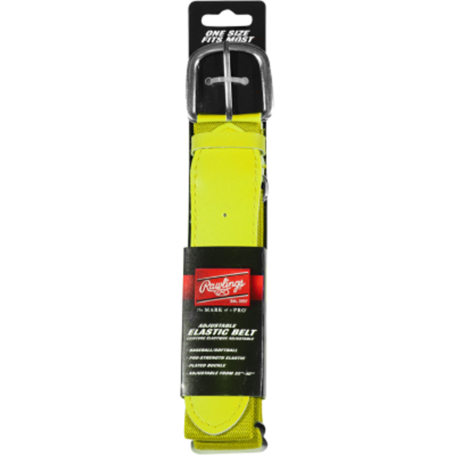Rawlings Baseball Belt Adult Color Optic Yellow