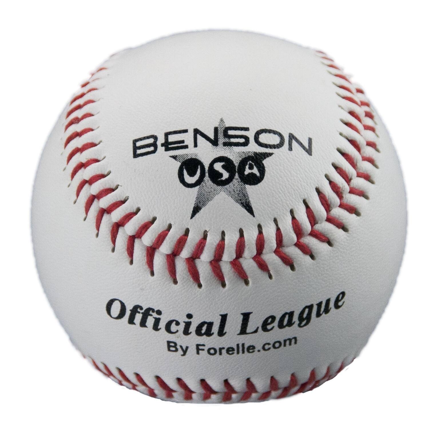 Benson Soft-T 9 inch White Official League Baseball | Official Size Training Ball