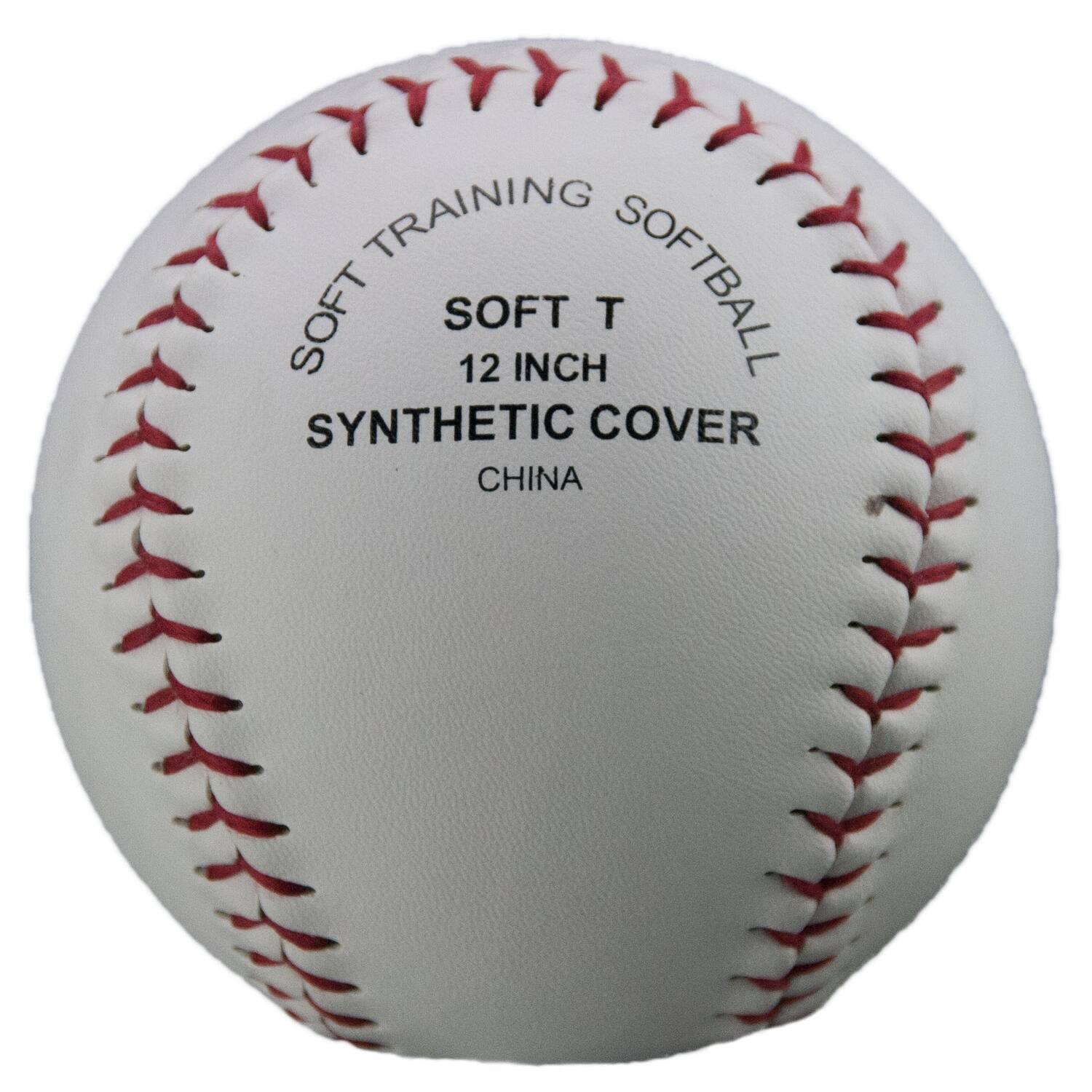 Benson Soft-T 12 inch White Official League Softball | Official Size Training Ball