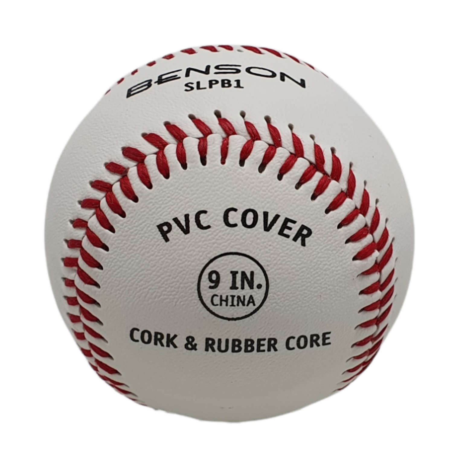Benson SLPB1 9 inch Official Size White PVC Cover Baseball | Practice Ball