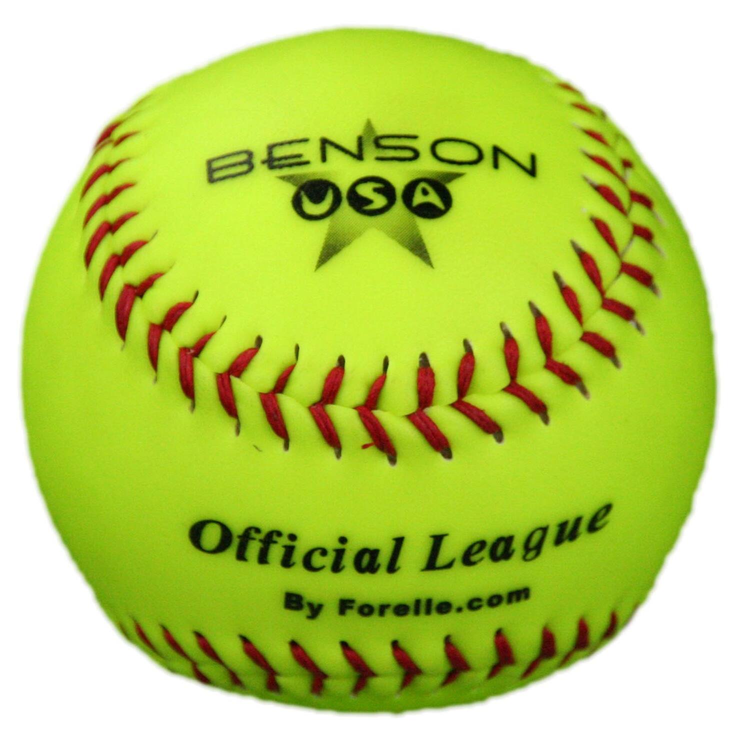 Benson SLPB10Y Official League Synthetic Cover 10 inch Youth Practice Softball