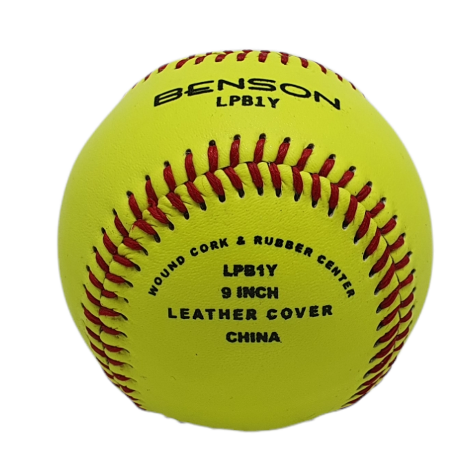 Benson LPB1Y 9 inch Official Size Yellow Baseball | Practice Ball