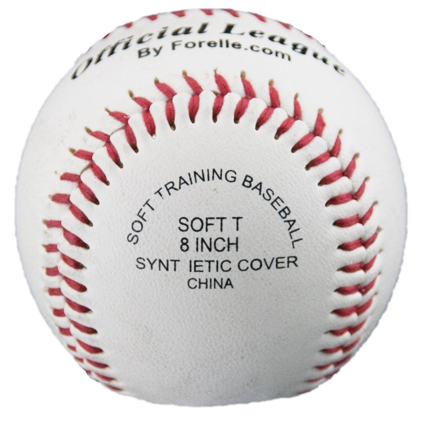 Benson Soft-T 8 inch White Official League Baseball | Youth Size Training Ball