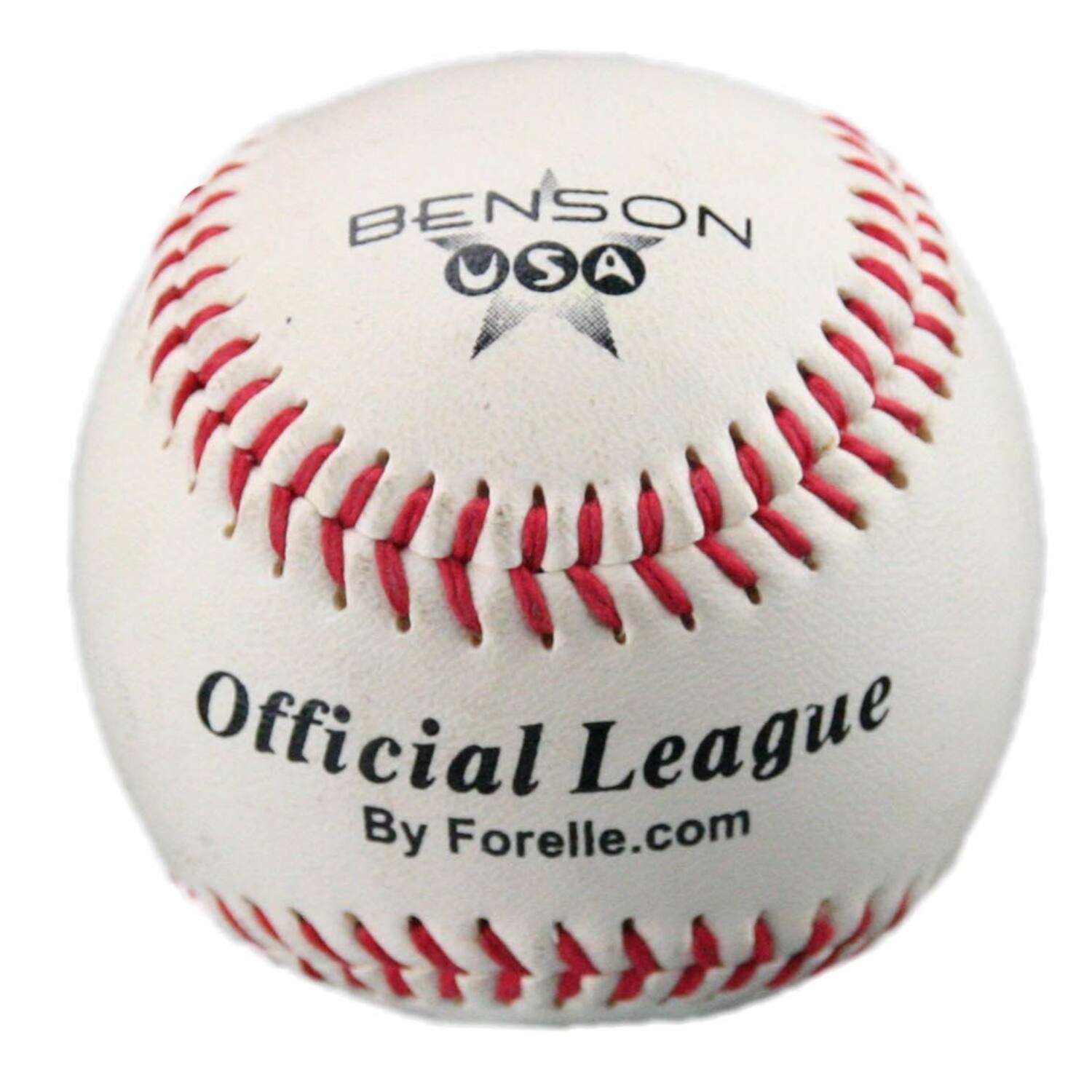 Benson Soft-T 8 inch White Official League Baseball | Youth Size Training Ball